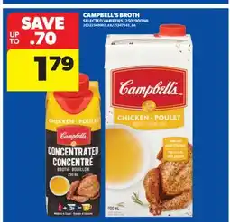 Real Canadian Superstore CAMPBELL'S BROTH, 250/900 ML offer