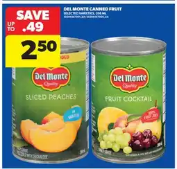 Real Canadian Superstore DEL MONTE CANNED FRUIT, 398 ML offer