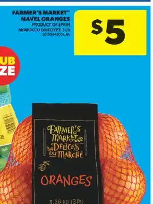 Real Canadian Superstore FARMER'S MARKET NAVEL ORANGES, 3 LB offer