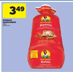 Real Canadian Superstore SUNMAID RAISIN BREAD, 450 G offer