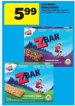 Real Canadian Superstore CLIF ZBAR SNACK BARS, 5X36 G offer