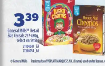 Real Canadian Superstore GENERAL MILLS RETAIL SIZE CEREALS, 297-430G offer