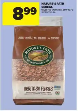 Real Canadian Superstore NATURE'S PATH CEREAL, 650-907 G offer