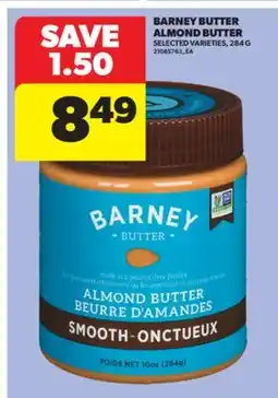 Real Canadian Superstore BARNEY BUTTER ALMOND BUTTER, 284 G offer