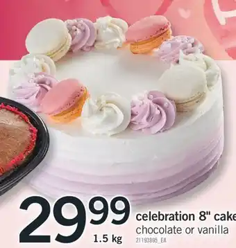 Fortinos CELEBRATION 8 CAKE, 1.5 KG offer