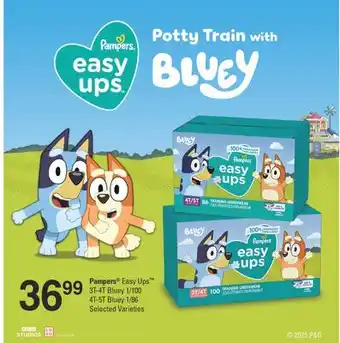 Fortinos PAMPERS EASY UPS 3T-4T BLUEY 1/100, 4T-5T BLUEY 1/86 offer