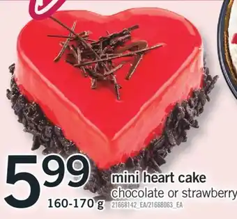 Fortinos MINI HEART CAKE HEART,160-170g offer