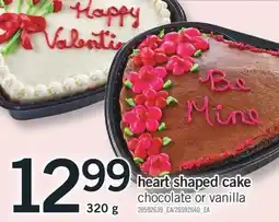 Fortinos HEART SHAPED CAKE, 320 g offer