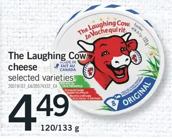 Fortinos THE LAUGHING COW CHEESE, 120/133 G offer