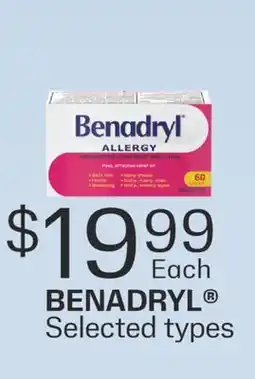 Fortinos BENADRYL offer