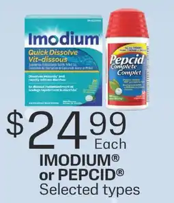 Fortinos IMODIUM OR PEPCID offer