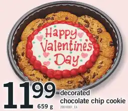 Fortinos DECORATED CHOCOLATE CHIP COOKIE, 659G offer