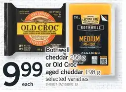 Fortinos BOTHWELL CHEDDAR 250 G OR OLD CROC AGED CHEDDAR 198 G offer