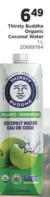 Fortinos THIRSTY BUDDHA ORGANIC COCONUT WATER, 1 L offer