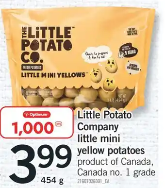 Fortinos LITTLE POTATO COMPANY LITTLE MINI YELLOW POTATOES 454 G offer