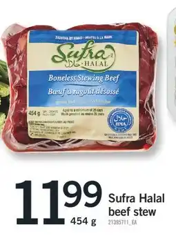 Fortinos SUFRA HALAL BEEF STEW, 454g offer