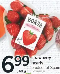 Fortinos STRAWBERRY HEARTS, 340 G offer