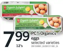 Fortinos PC ORGANICS EGGS, 12'S offer