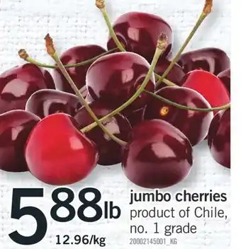 Fortinos JUMBO CHERRIES offer