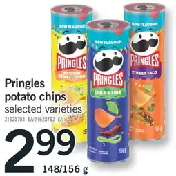 Fortinos PRINGLES POTATO CHIPS 148/156 g offer