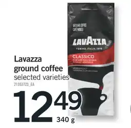 Fortinos LAVAZZA GROUND COFFEE, 340 G offer