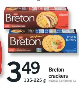 Fortinos BRETON CRACKERS,135-225 g offer