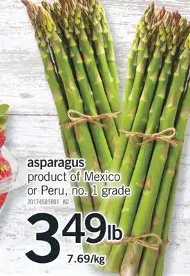 Fortinos ASPARAGUS offer