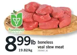 Fortinos BONELESS VEAL STEW MEAT offer