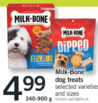 Fortinos MILK-BONE DOG TREATS, 340-900 G offer