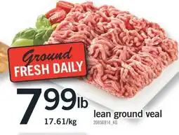 Fortinos LEAN GROUND VEAL offer