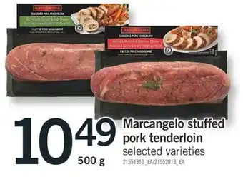 Fortinos MARCANGELO STUFFED PORK TENDERLOIN, 500 G offer