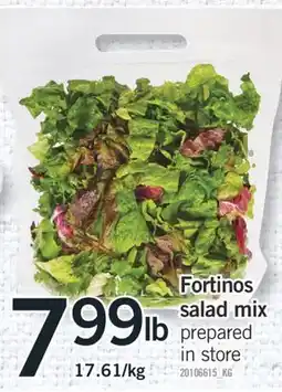 Fortinos FORTINOS SALAD MIX offer