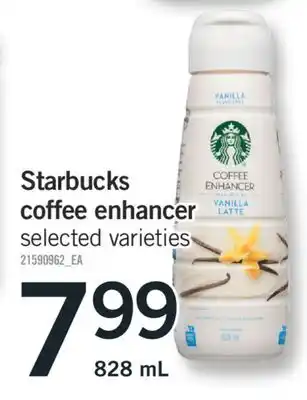 Fortinos STARBUCKS COFFEE ENHANCER,828 mL offer