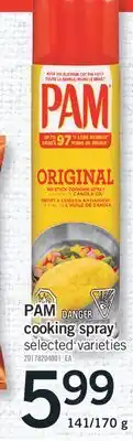 Fortinos PAM COOKING SPRAY, 141/170 g offer