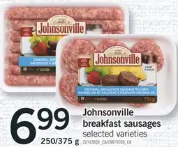 Fortinos JOHNSONVILLE BREAKFAST SAUSAGES, 250/375 g offer