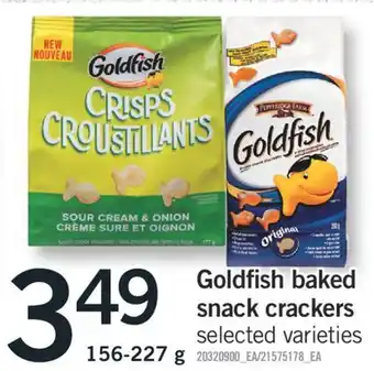 Fortinos GOLDFISH BAKED SNACK CRACKERS, 156-227 G offer