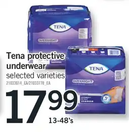 Fortinos TENA PROTECTIVE UNDERWEAR, 13-48's offer