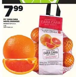 Loblaws PC CARA CARA NAVEL ORANGES 3LB offer