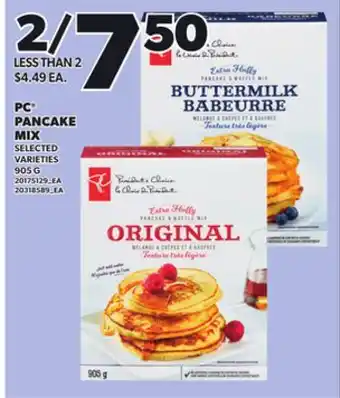 Loblaws PC PANCAKE MIX, 905G offer