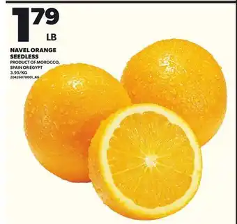 Loblaws NAVEL ORANGE SEEDLESS offer