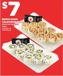 Loblaws BENTO SUSHI CALIFORNIA ROLLS 200G offer