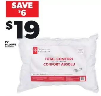 Loblaws PC PILLOWS offer