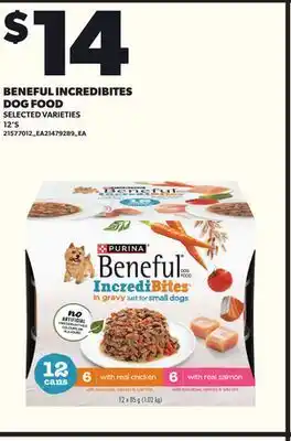 Loblaws BENEFUL INCREDIBITES DOG FOOD, 12'S offer