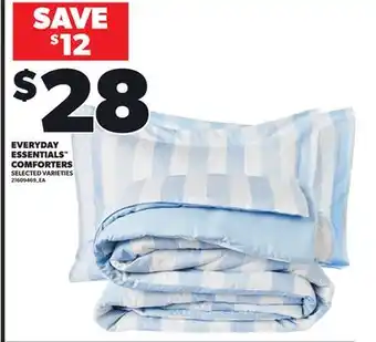 Loblaws EVERYDAY ESSENTIALS COMFORTERS offer