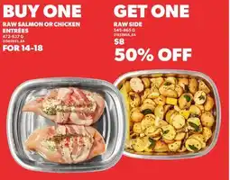 Loblaws RAW SALMON OR CHICKEN, ENTRÉES 472-637G offer