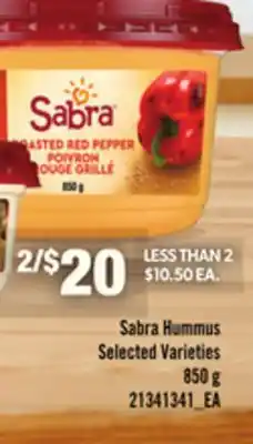 Loblaws SABRA HUMMUS, 850G offer