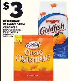 Loblaws PEPPERIDGE FARM GOLDFISH CRACKERS, 156-227/6X28G offer