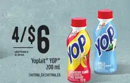 Loblaws YOPLAIT YOP , 200 ML offer