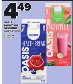 Loblaws OASIS SMOOTHIE OR DRINK, 1.5/1.6L offer