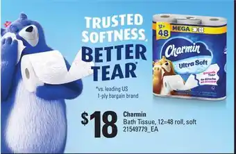 Loblaws CHARMIN BATH TISSUE, 12=48ROLL offer